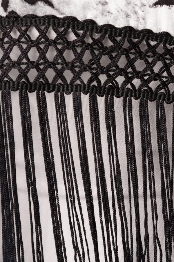 Oberteil mit Fransen XL/XXL grau