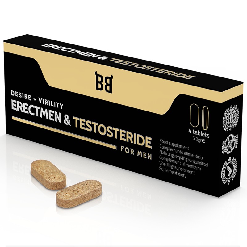 BLACKBULL BY SPARTAN - ERECTMEN & TESTOSTERID POWER UND TESTOSTERON FÜR MNNER 4 KAPSELN