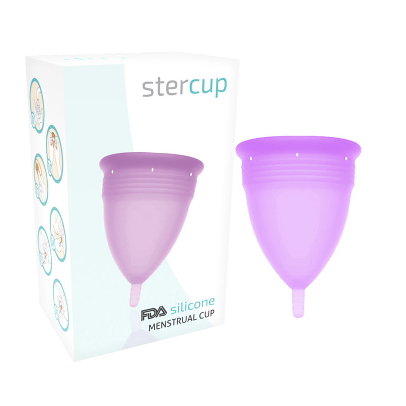 STERCUP - FDA SILIKON-MENSTRUALCUP GRÖSSE S FLIEDER