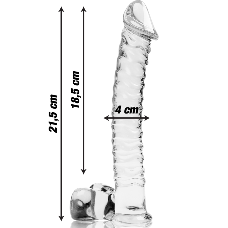 NEBULA SERIES BY IBIZA - MODELL 23 DILDO BOROSILIKATGLAS 21,5 X 4 CM KLAR