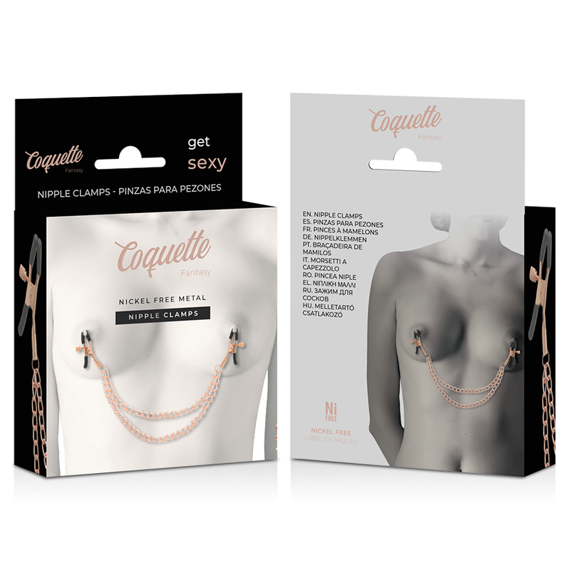 COQUETTE - CHIC DESIRE FANTASY-NIPPELCLIPS AUS METALL MIT KETTE