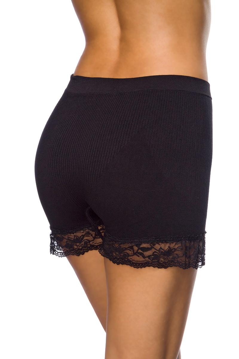 High-Waist-Höschen XS-M schwarz