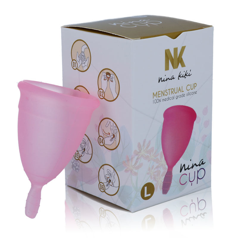 NINA KIKÍ - MENSTRUAL CUP ROSA GRÖSSE L