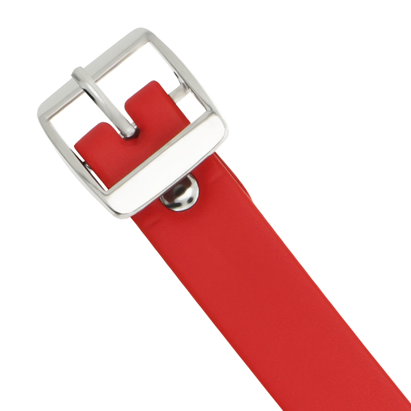 COQUETTE - CHIC DESIRE ROTE HALSKETTE AUS VEGANEM LEDER FETISCH-ACCESSOIRE FÜR FRAUEN