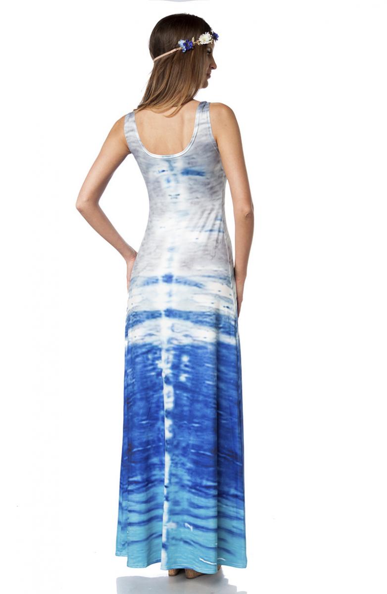 Maxi-Kleid blau