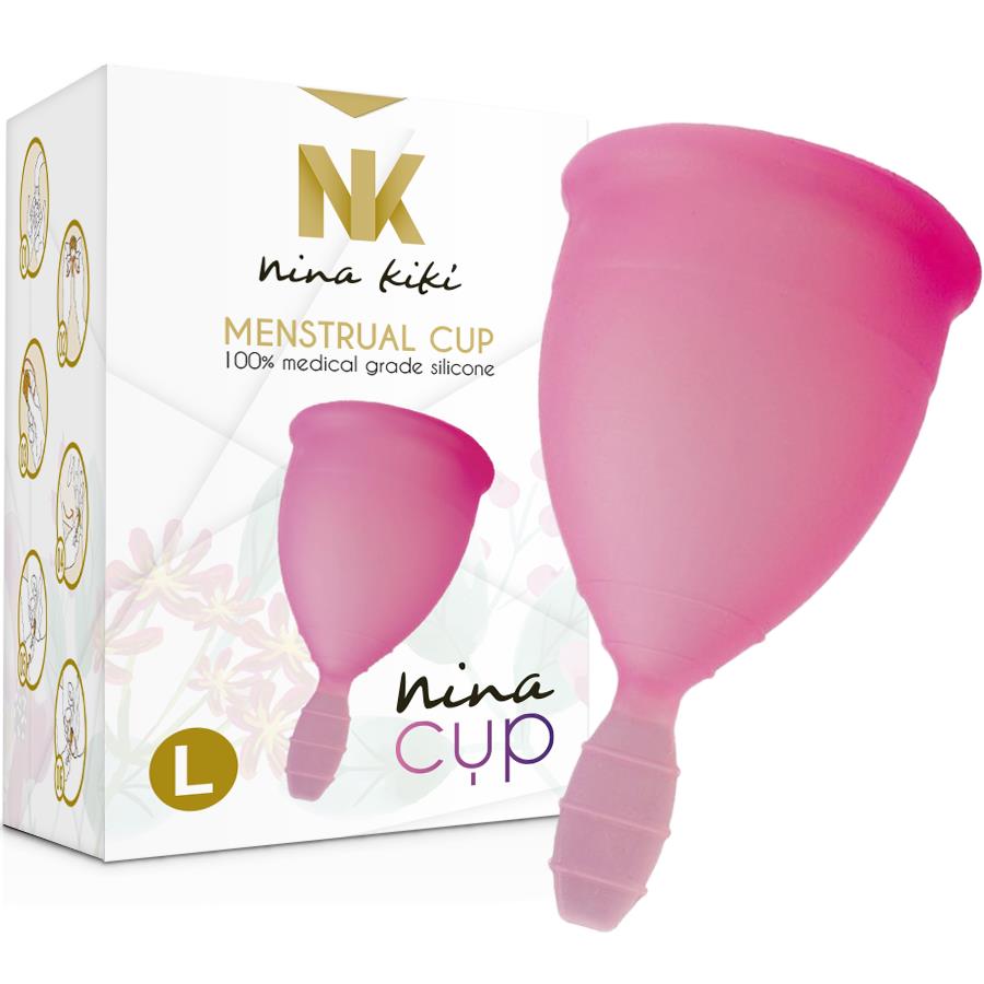 NINA KIKÍ - MENSTRUAL CUP ROSA GRÖSSE L