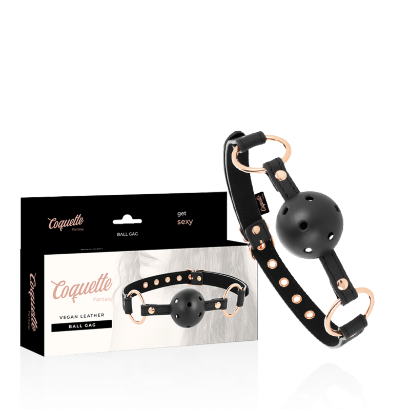 COQUETTE CHIC DESIRE - FANTASY-ATMUNGSAKTIVER VEGANER LEDER-Knebel