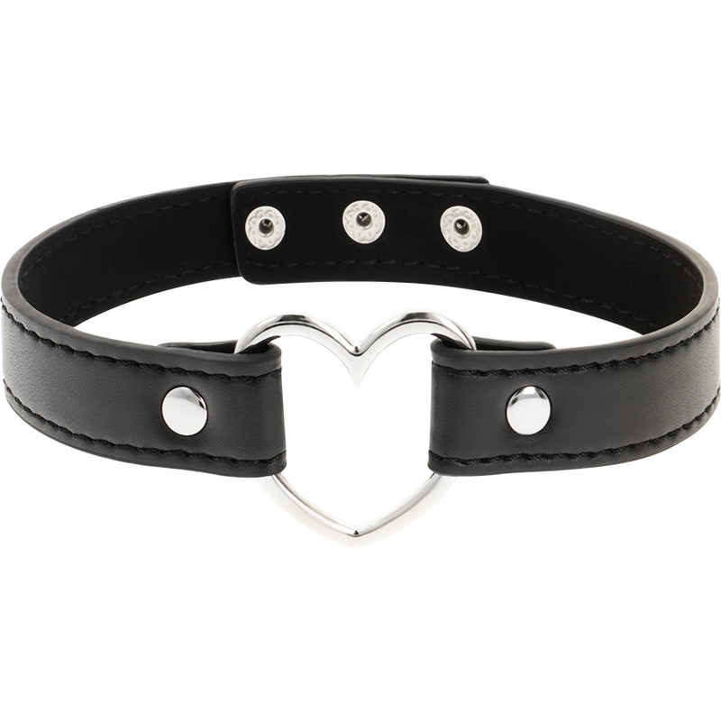COQUETTE - CHIC DESIRE VEGANES LEDER-HALSKETTE-HERZ-ACCESSOIRE