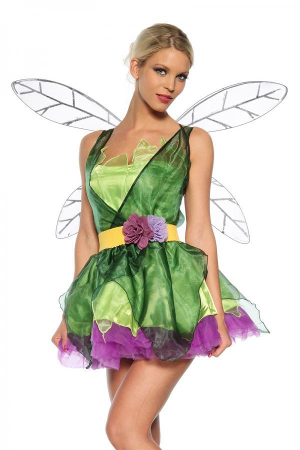 Feenkostüm OS grün/lila
