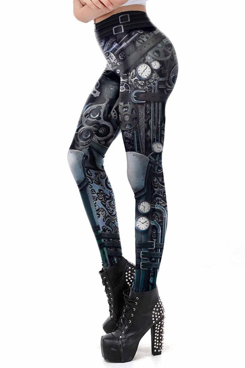 Steampunk Leggings schwarz