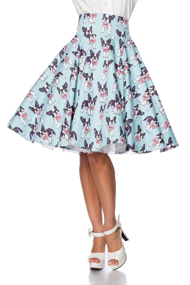 Vintage-Rock blau/schwarz