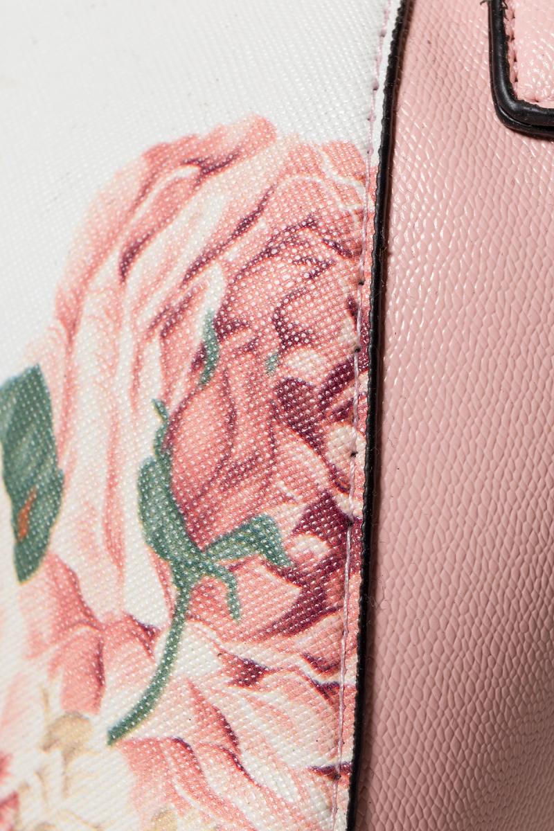 Retro Handtasche OS rosa/weiß