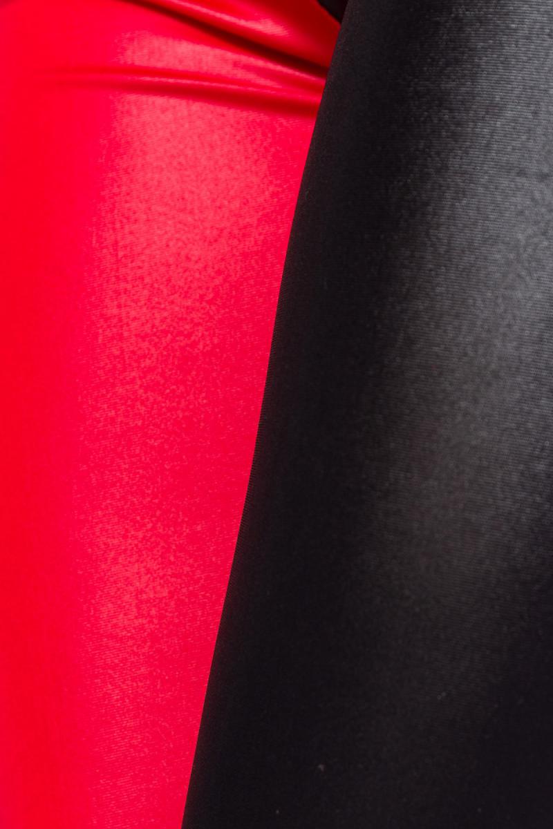 Leggings schwarz/rot