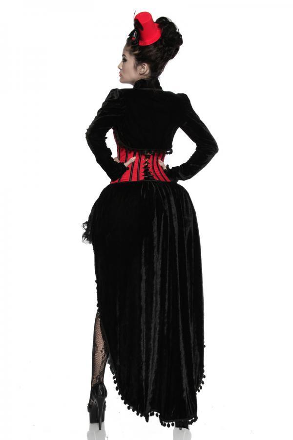 Vampirkostüm 3XL schwarz/rot