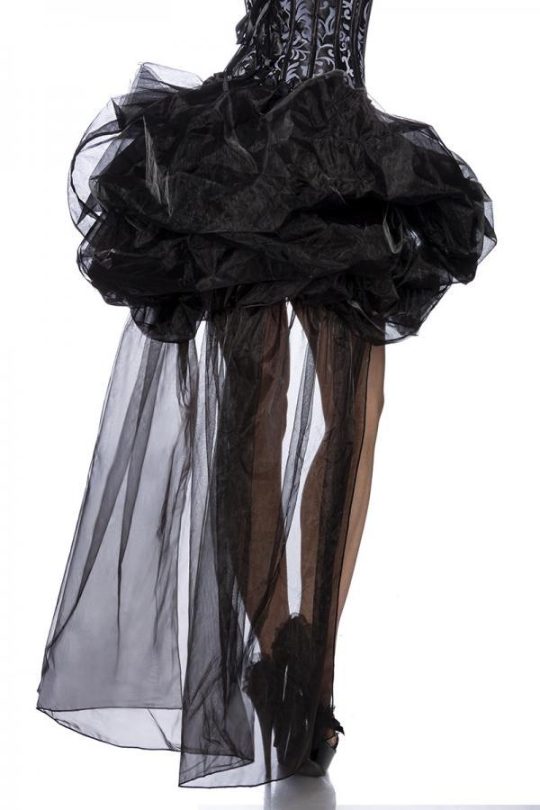 Ballon-Rock aus Organza S/M schwarz