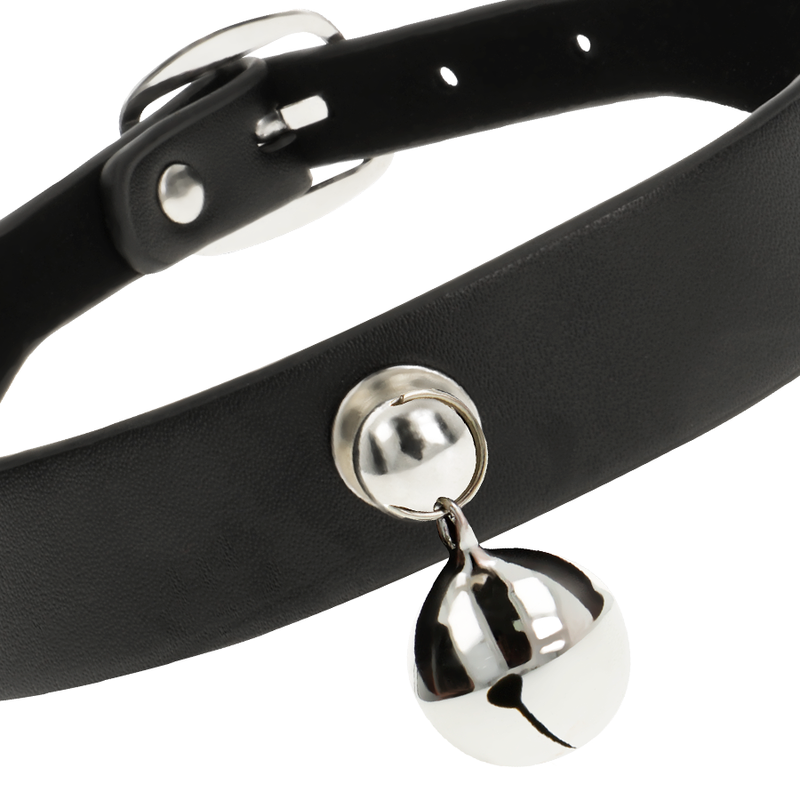 COQUETTE - CHIC DESIRE HALSKETTE AUS VEGANEM LEDER FÜR DAMEN RASSEL-ZUBEHÖR