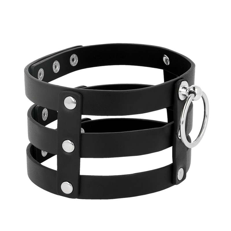COQUETTE - CHIC DESIRE VEGANES LEDER-HALSBAND IM FETISCH-STIL