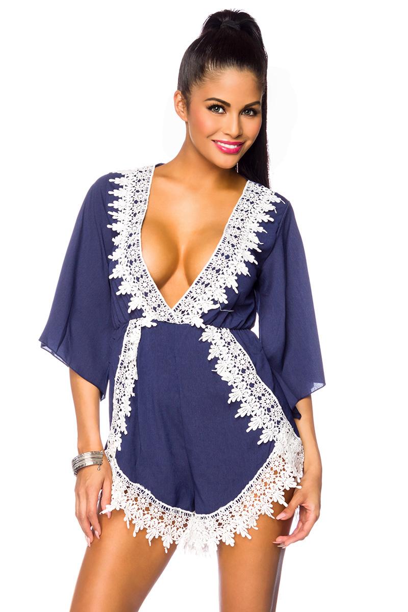 Luftiger Jumpsuit blau