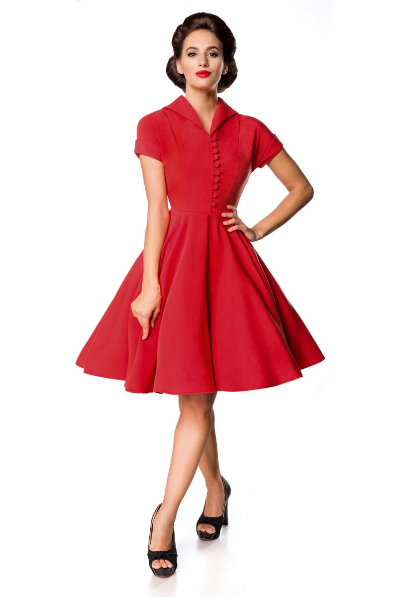 Premium Retrokleid rot
