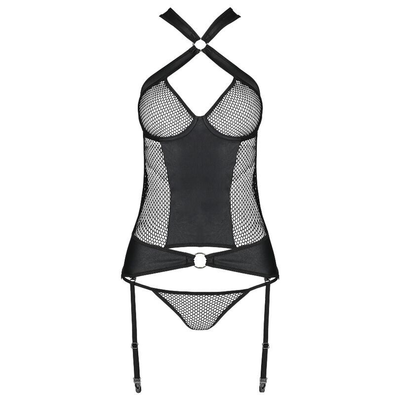 PASSION - AMANDA KORSETT ÖKOLOGISCHES LEDER L/XL