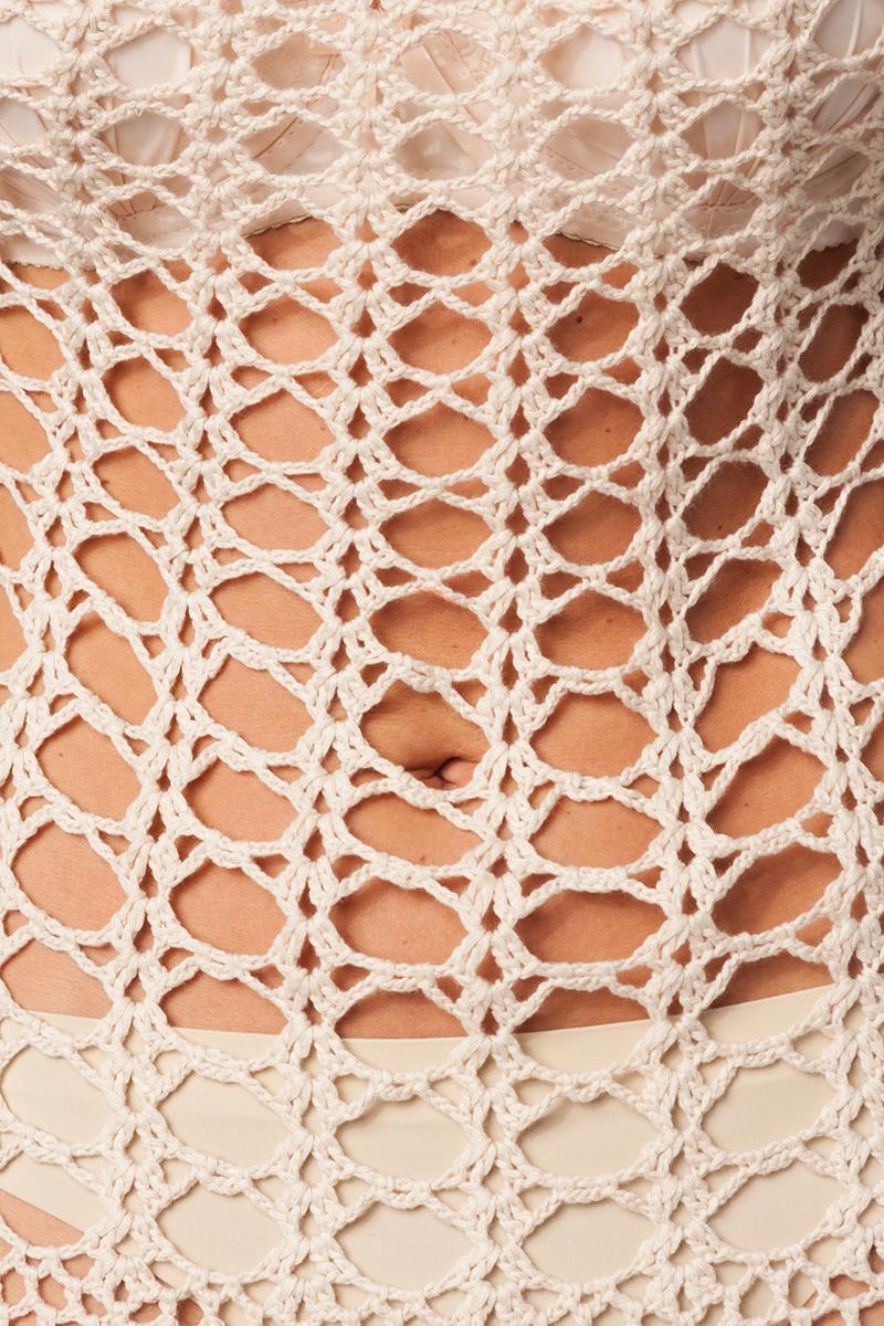 Strick-Longtop XS-M beige