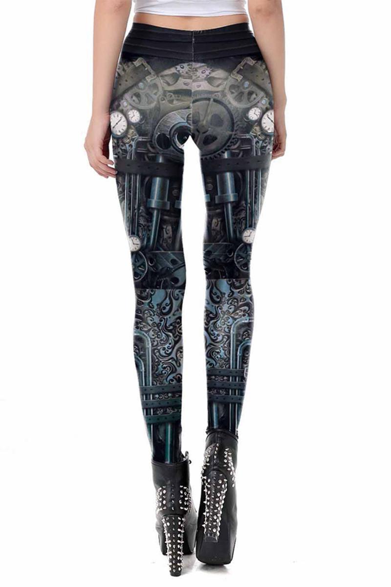 Steampunk Leggings schwarz