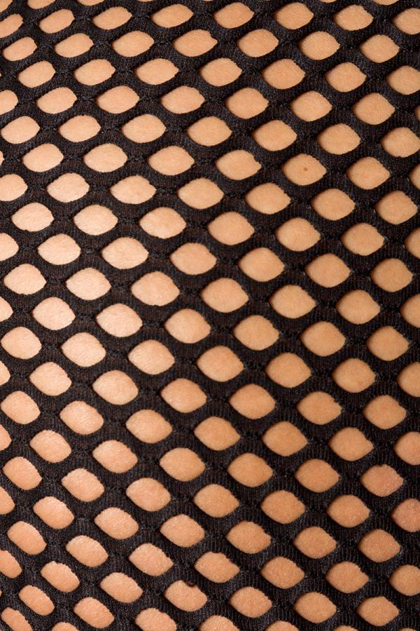 Netz-Caprihose OS schwarz