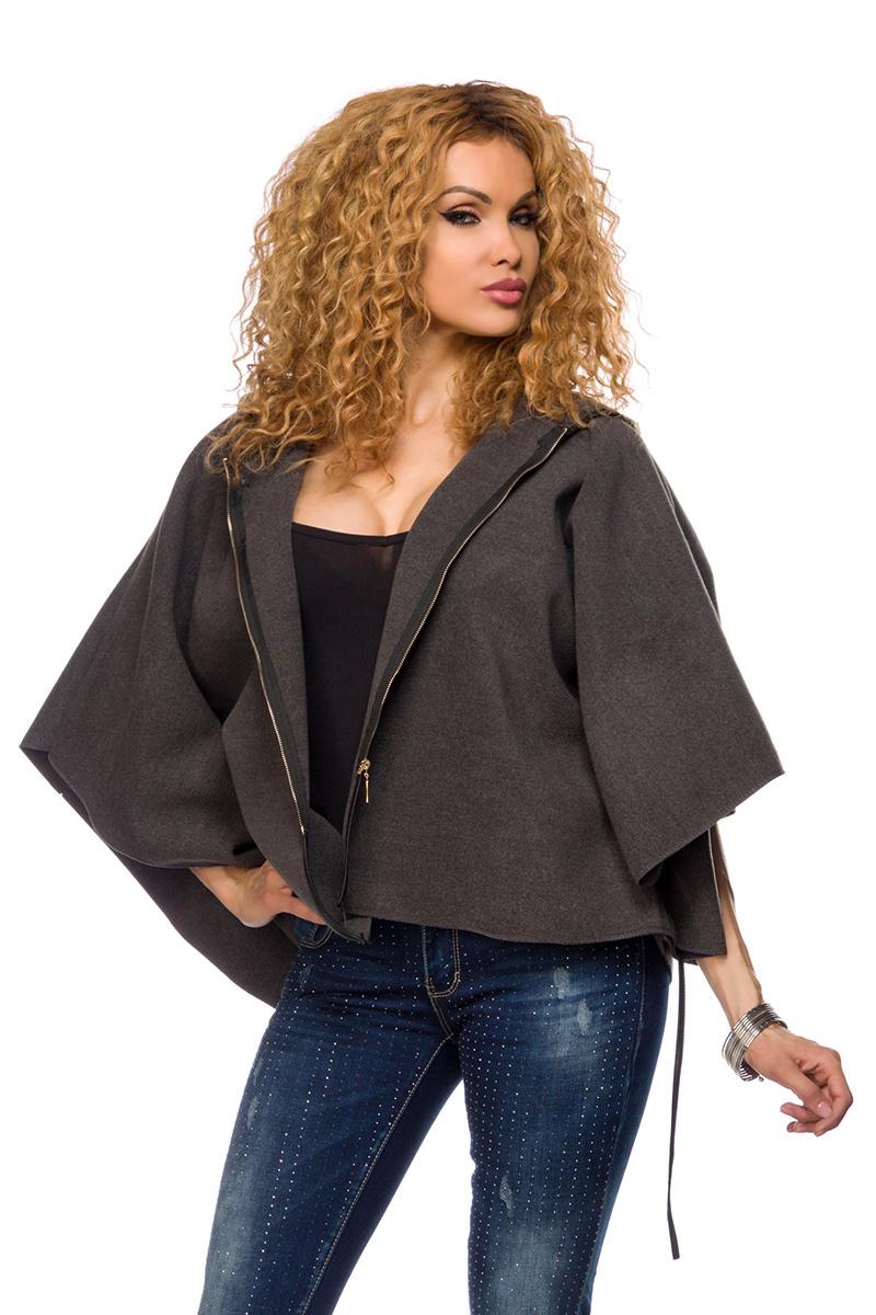 Winter-Cape XS-L grau
