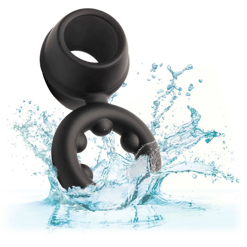 CALIFORNIA EXOTICS - ALPHA DUAL MAGNUM RING SCHWARZ