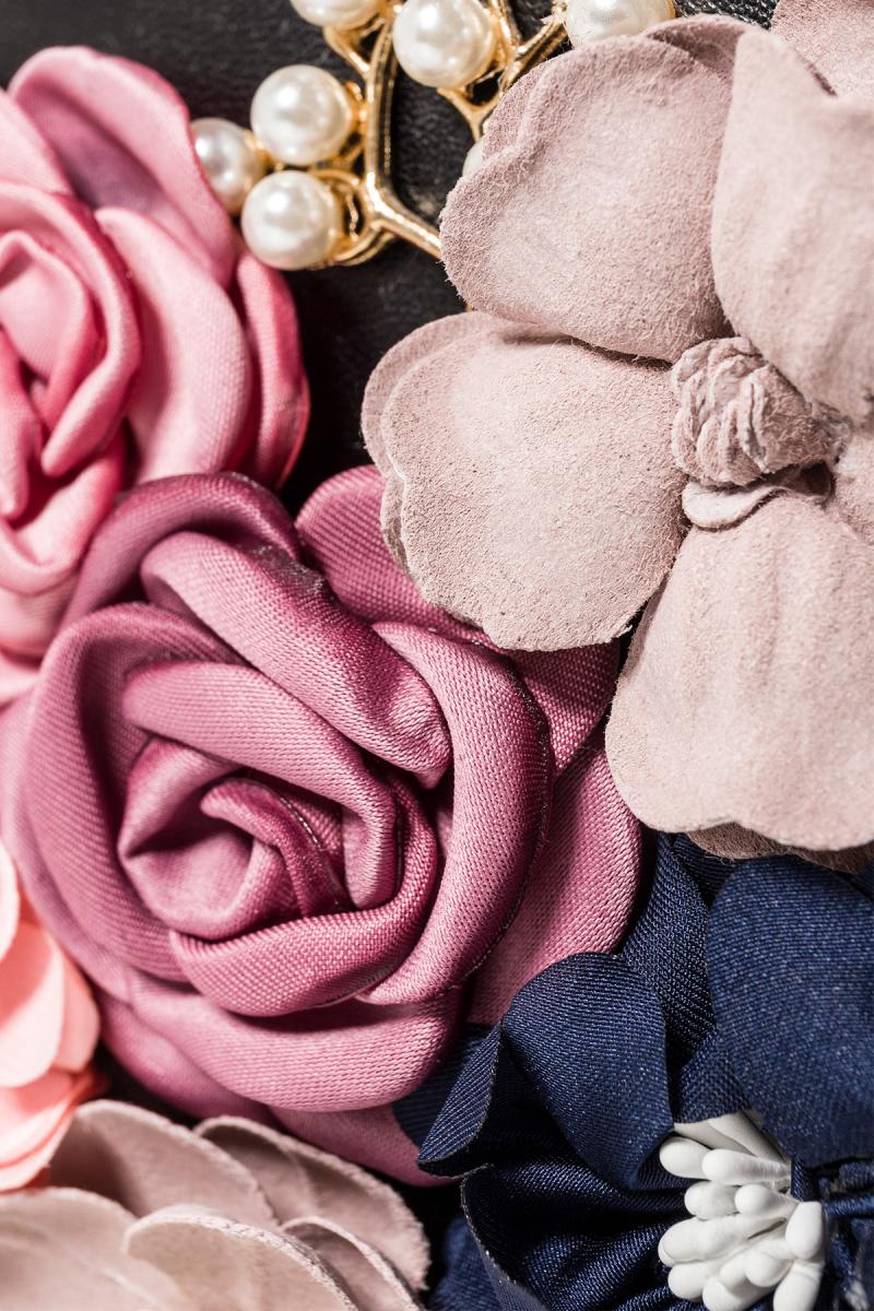 Retro Clutch OS schwarz/bunt