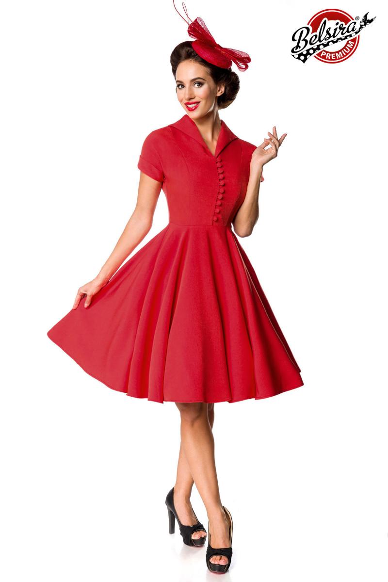 Premium Retrokleid rot