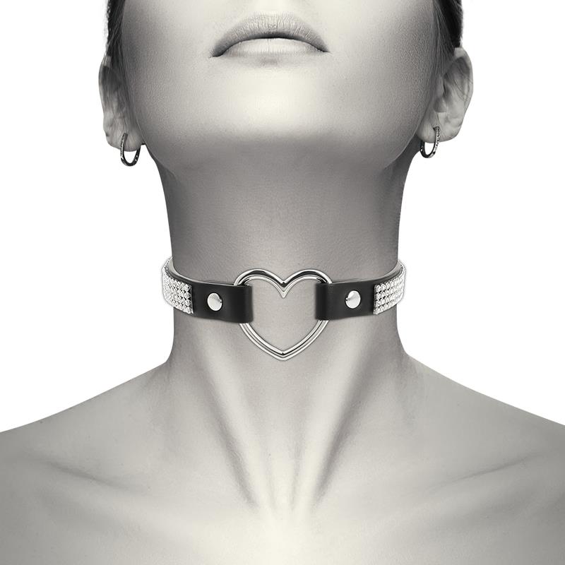 COQUETTE - CHIC DESIRE VEGANES LEDER-HALSBAND MIT HERZ
