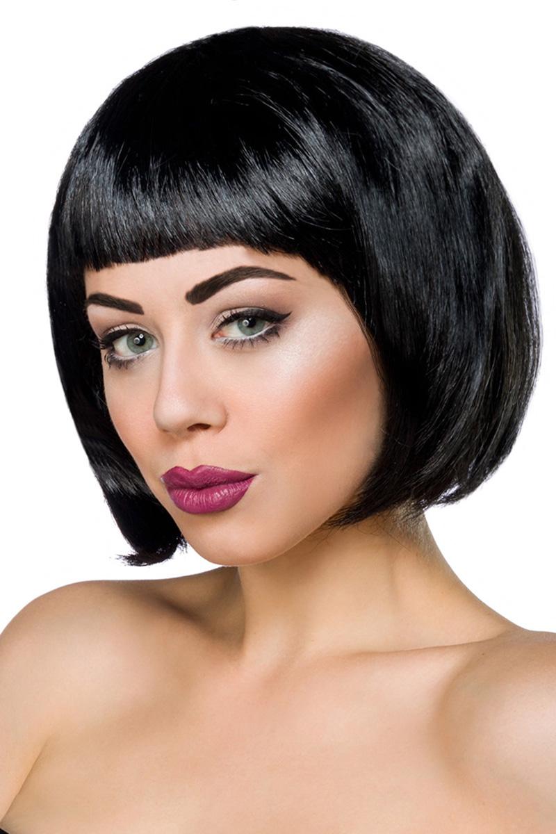 Bob-Perücke OS schwarz