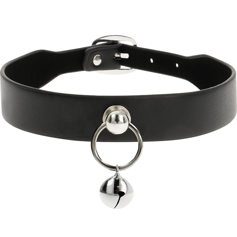COQUETTE - CHIC DESIRE VEGANE LEDER-HALSKETTE DAMEN-ACCESSOIRE RASSEL/REIFEN