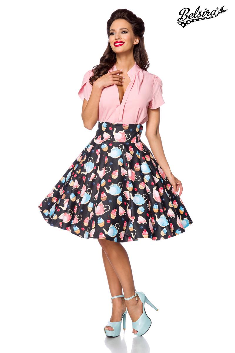 Vintage-Rock schwarz/bunt