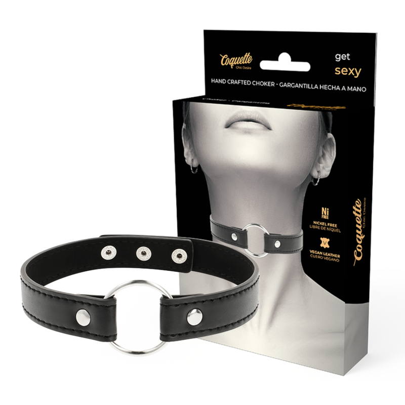 COQUETTE - CHIC DESIRE VEGANE LEDER-HALSKETTE DAMEN-ACCESSOIRE
