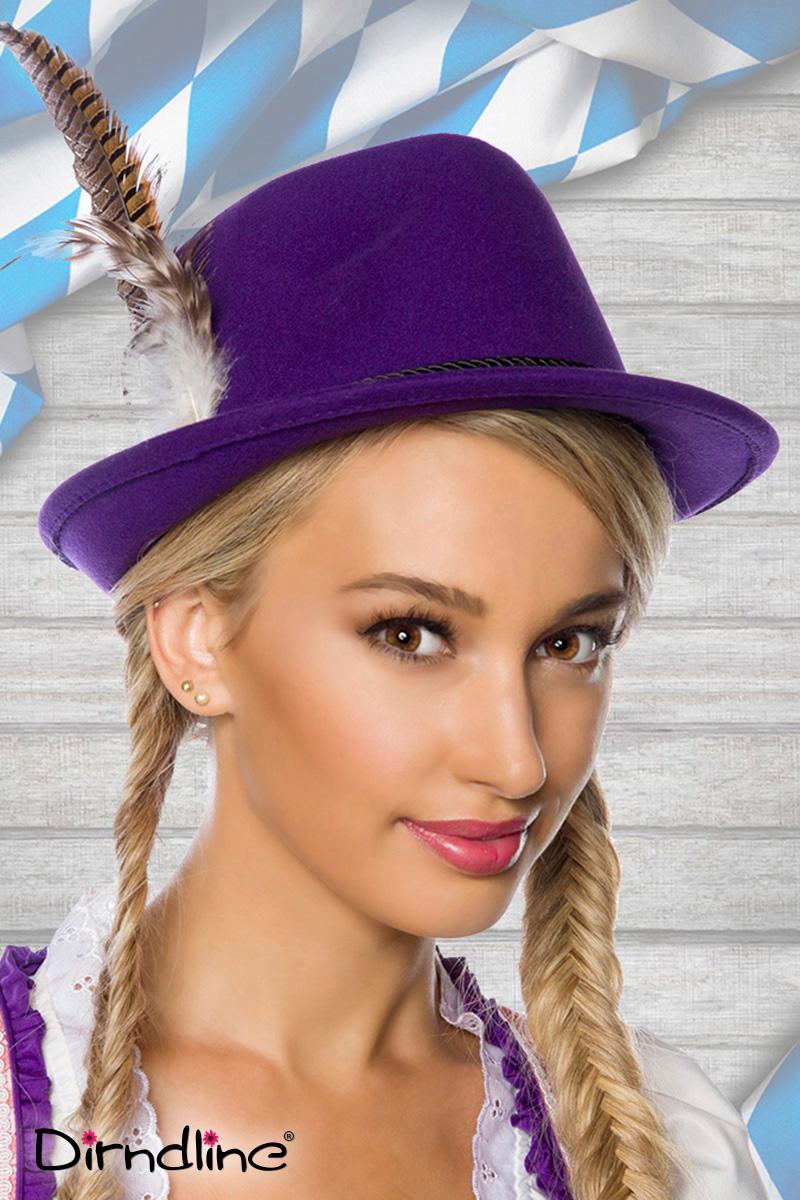 Traditioneller Trachtenhut OS lila