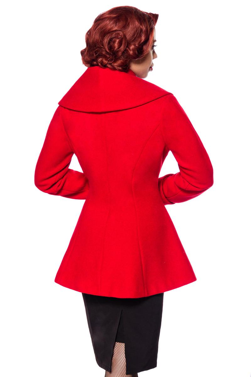 Belsira Premium Woll-Jacke rot