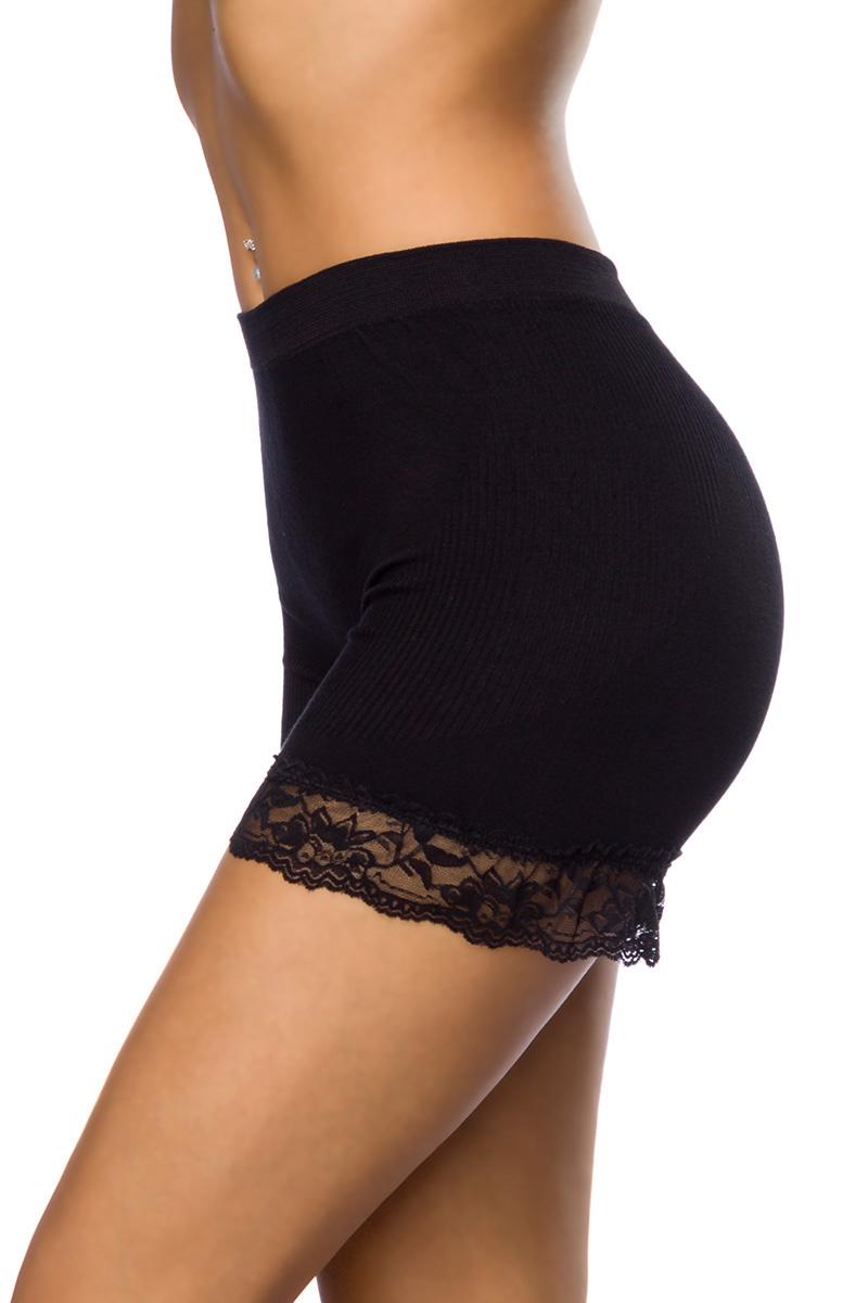 High-Waist-Höschen XS-M schwarz