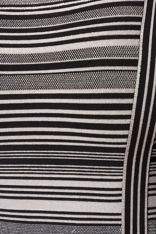 Bandage-Kleid beige/schwarz