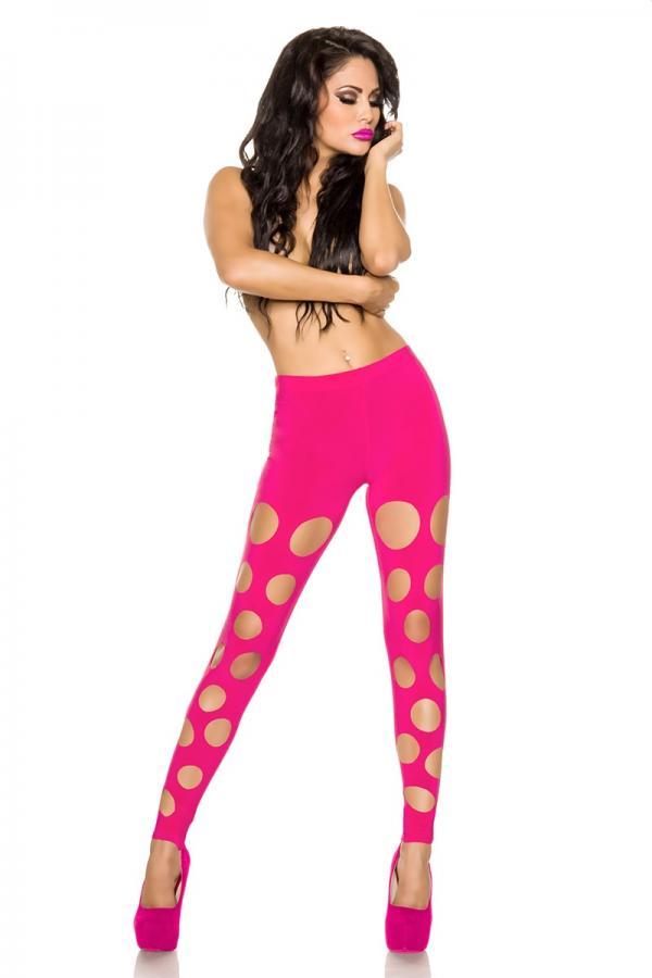 Leggings M neonpink