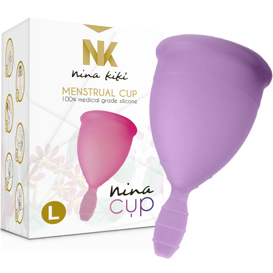 NINA KIKÍ - MENSTRUAL CUP LILA GRÖSSE L