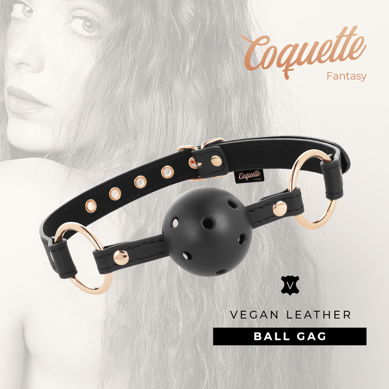 COQUETTE CHIC DESIRE - FANTASY-ATMUNGSAKTIVER VEGANER LEDER-Knebel