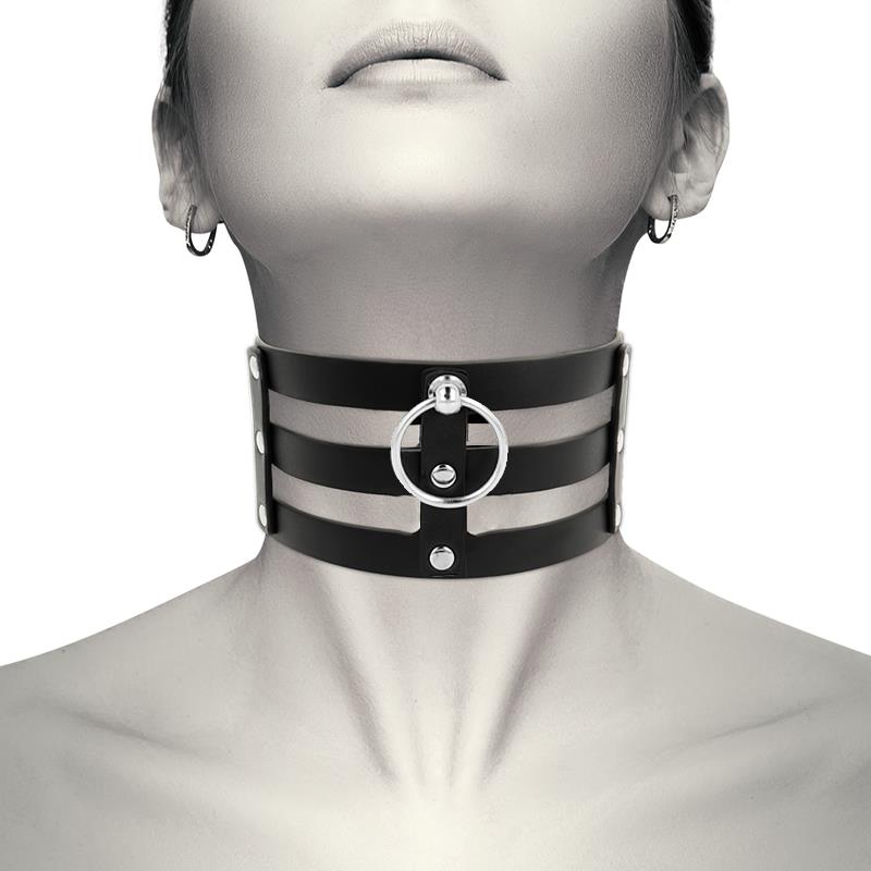 COQUETTE - CHIC DESIRE VEGANES LEDER-HALSBAND IM FETISCH-STIL