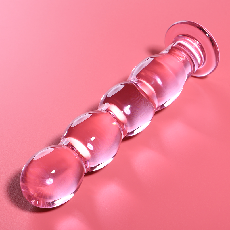 NEBULA SERIES BY IBIZA - MODELL 10 DILDO BOROSILIKATGLAS 16,5 X 3,5 CM ROSA