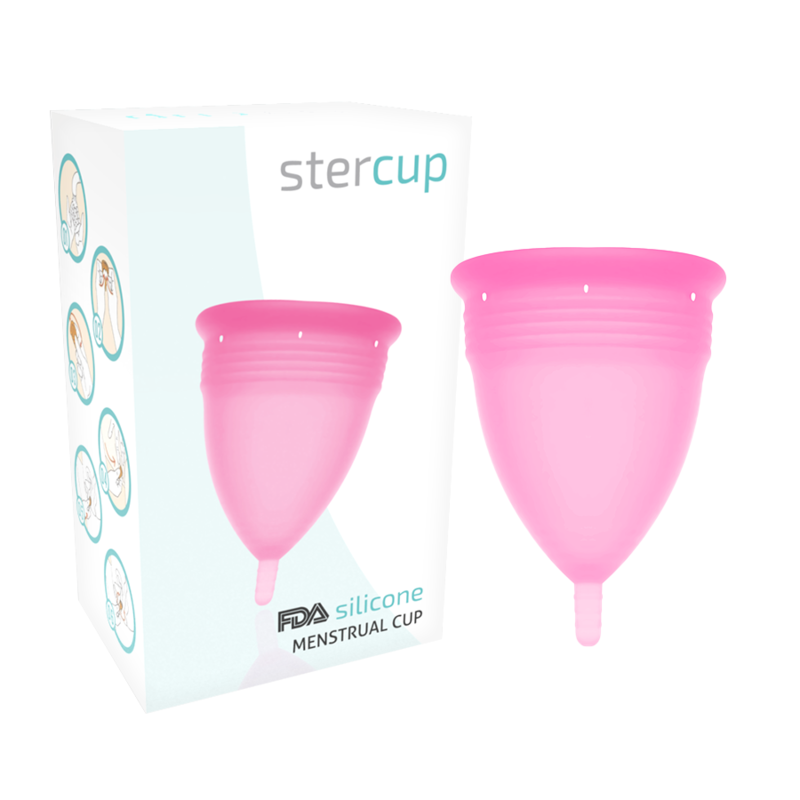 STERCUP - FDA SILIKON-MENSTRUALCUP GRÖSSE L ROSA