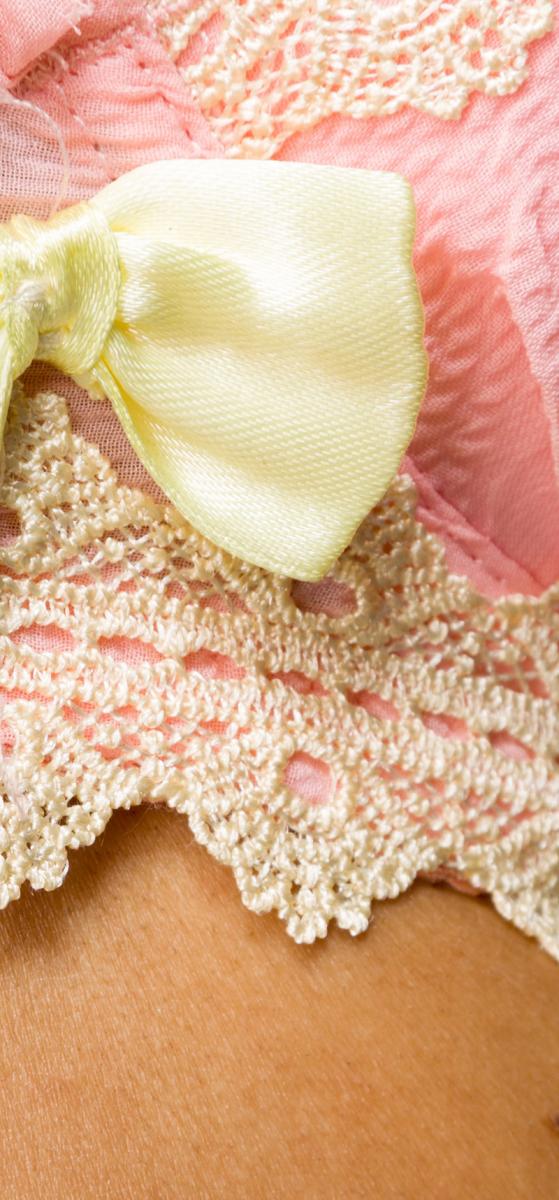 BH-Set im 3er Pack rosa/beige