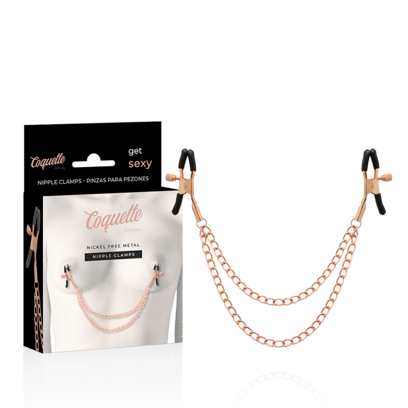 COQUETTE - CHIC DESIRE FANTASY-NIPPELCLIPS AUS METALL MIT KETTE