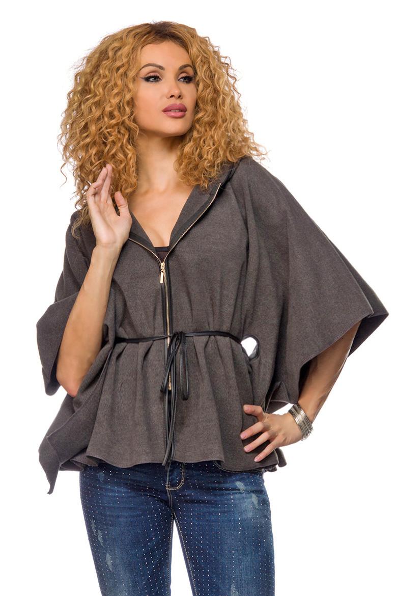 Winter-Cape XS-L grau