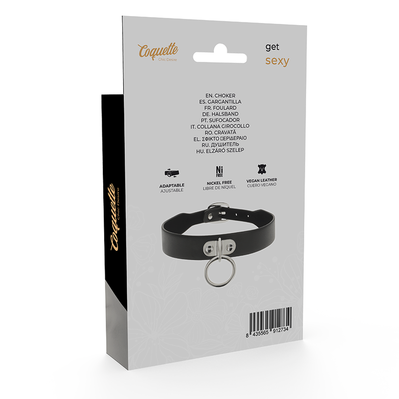 COQUETTE - CHIC DESIRE HALSKETTE AUS VEGANEM LEDER FETISCH-ACCESSOIRE